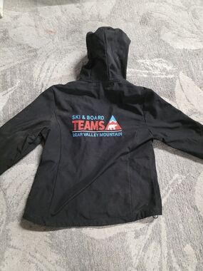 Ski & Board Teams Bear Valley Mountain Black Hooded Jacket
